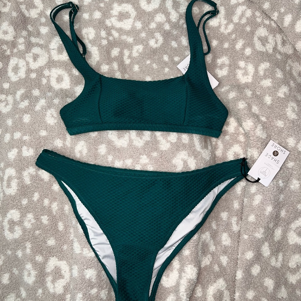 Dark green bikini